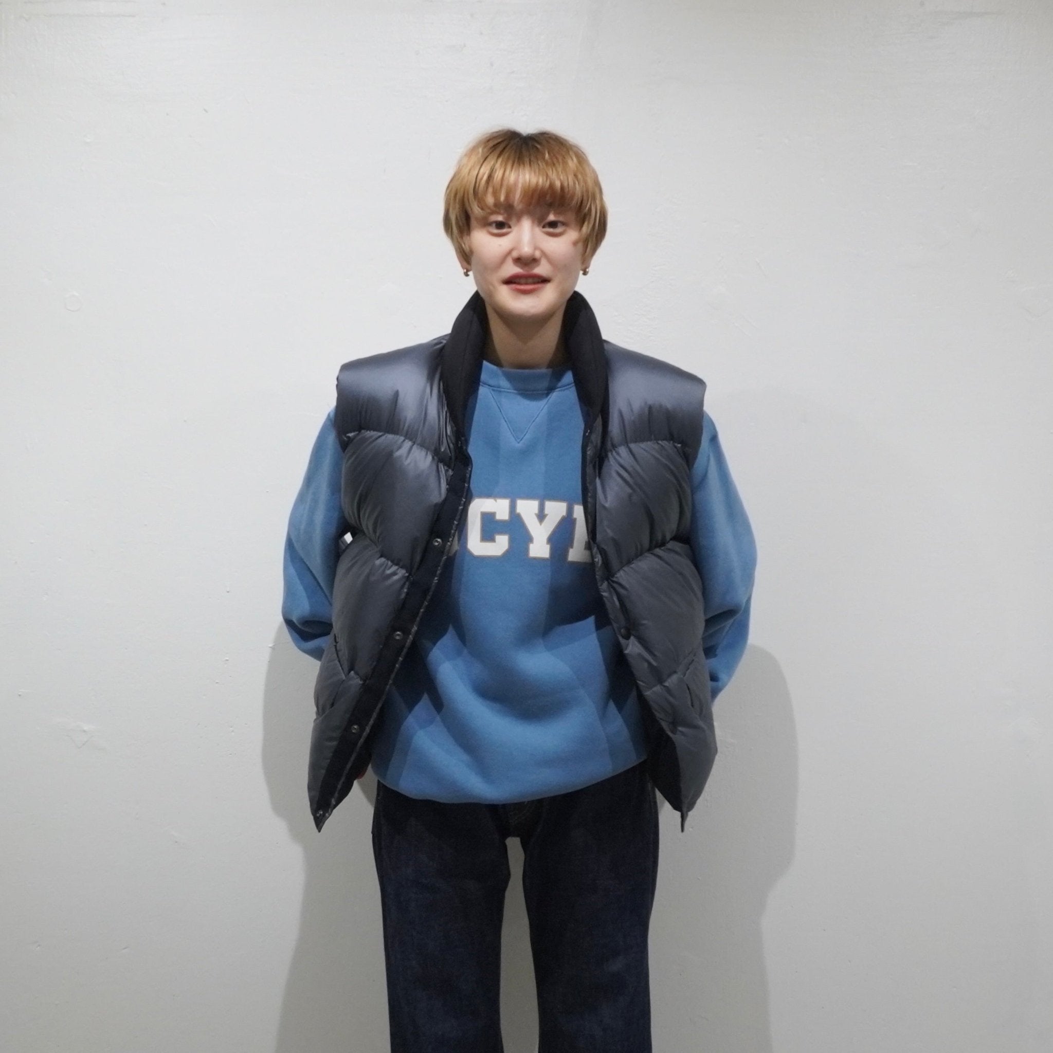 [SCYE] Nylon Stretch Reversible Down Vest サイ ナイロン ストレッチ リバーシブル ダウンベスト - apartir Online Store アパルティール セレクトショップ