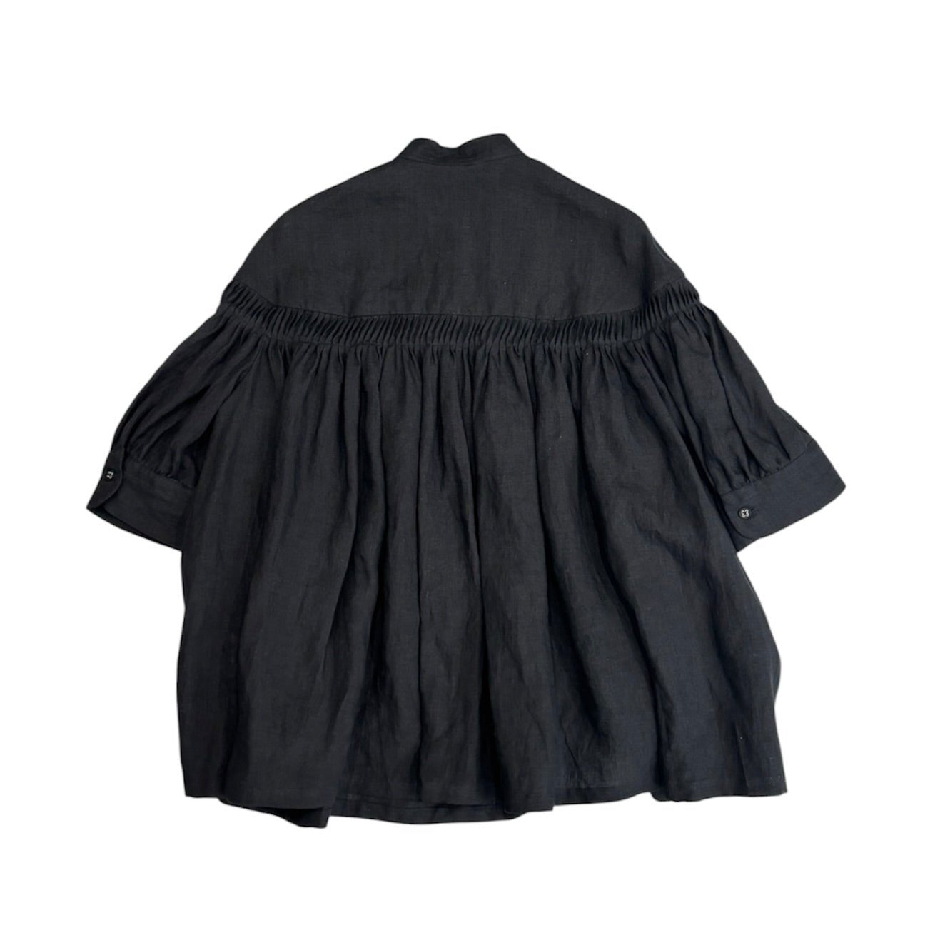 [Scye] Organic Linen Tucked Puff Sleeve Blouse サイ リネンタックブラウス - apartir Online Store アパルティール セレクトショップ