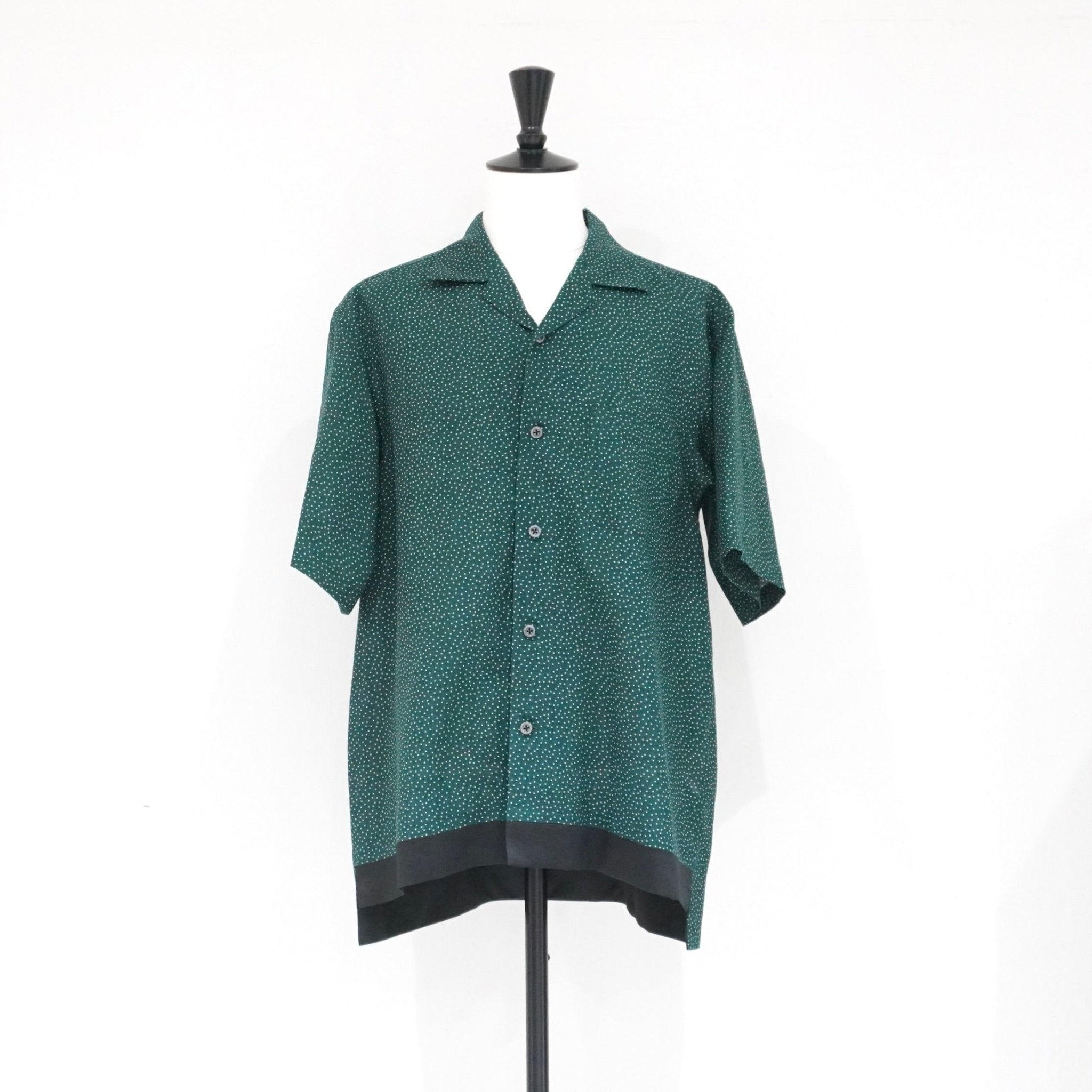 [Scye] Printed Linen Camp Collar Shirt