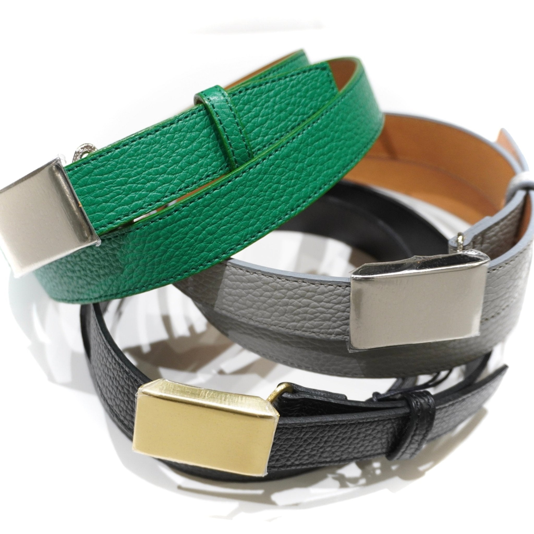 [SCYE] Shrink Leather Box Buckle Belt - apartir Online Store アパルティール セレクトショップ