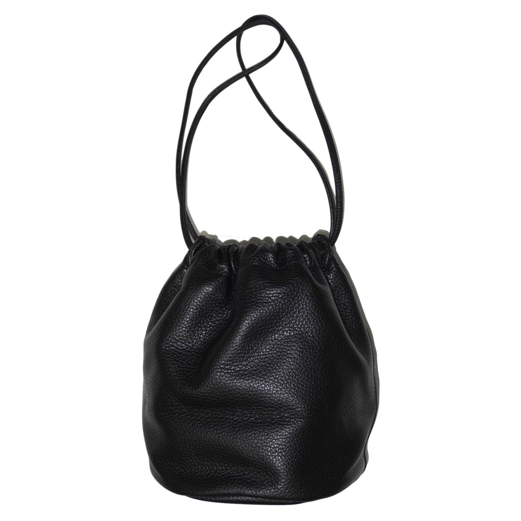 [Scye] Shrink Leather Drawstring Bag サイ シュリンクレザー ドローストリングバッグ - apartir Online Store アパルティール セレクトショップ