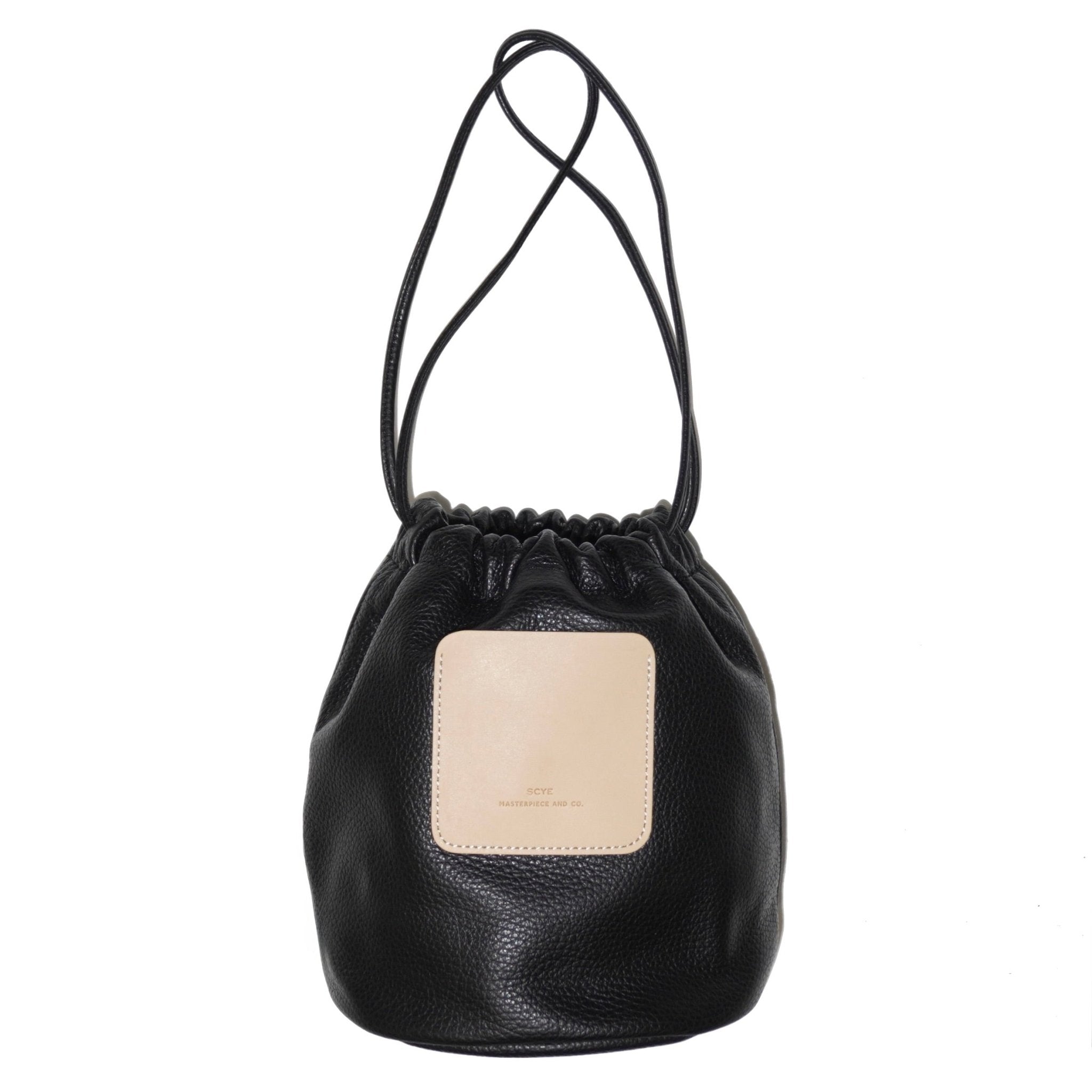 [Scye] Shrink Leather Drawstring Bag サイ シュリンクレザー ドローストリングバッグ - apartir Online Store アパルティール セレクトショップ