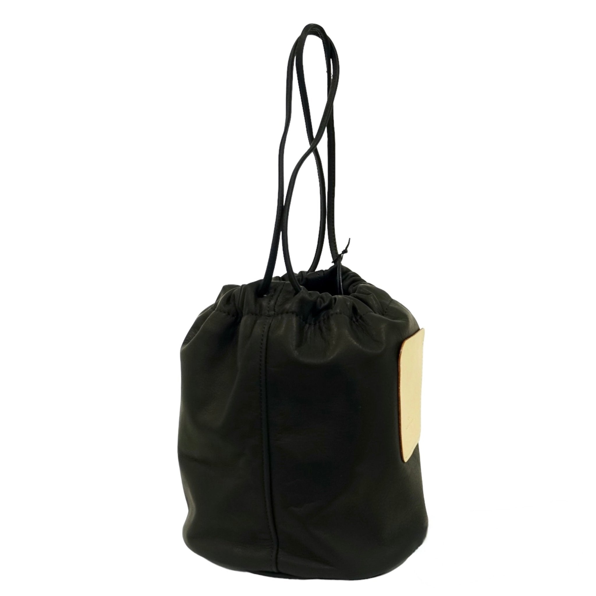 [Scye] Soft Leather Drawstring Bag サイ レザー 巾着 バッグ