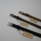 [Scye] Suede Touch Leather Box Buckle Belt - apartir Online Store アパルティール セレクトショップ