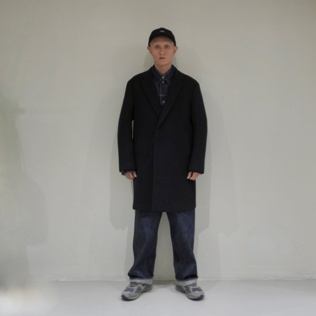 [SCYE BASICS] Super140'S Wool Melton Tailored Coat サイ スーパー140 ウールメルトン テーラード コート - apartir Online Store アパルティール セレクトショップ