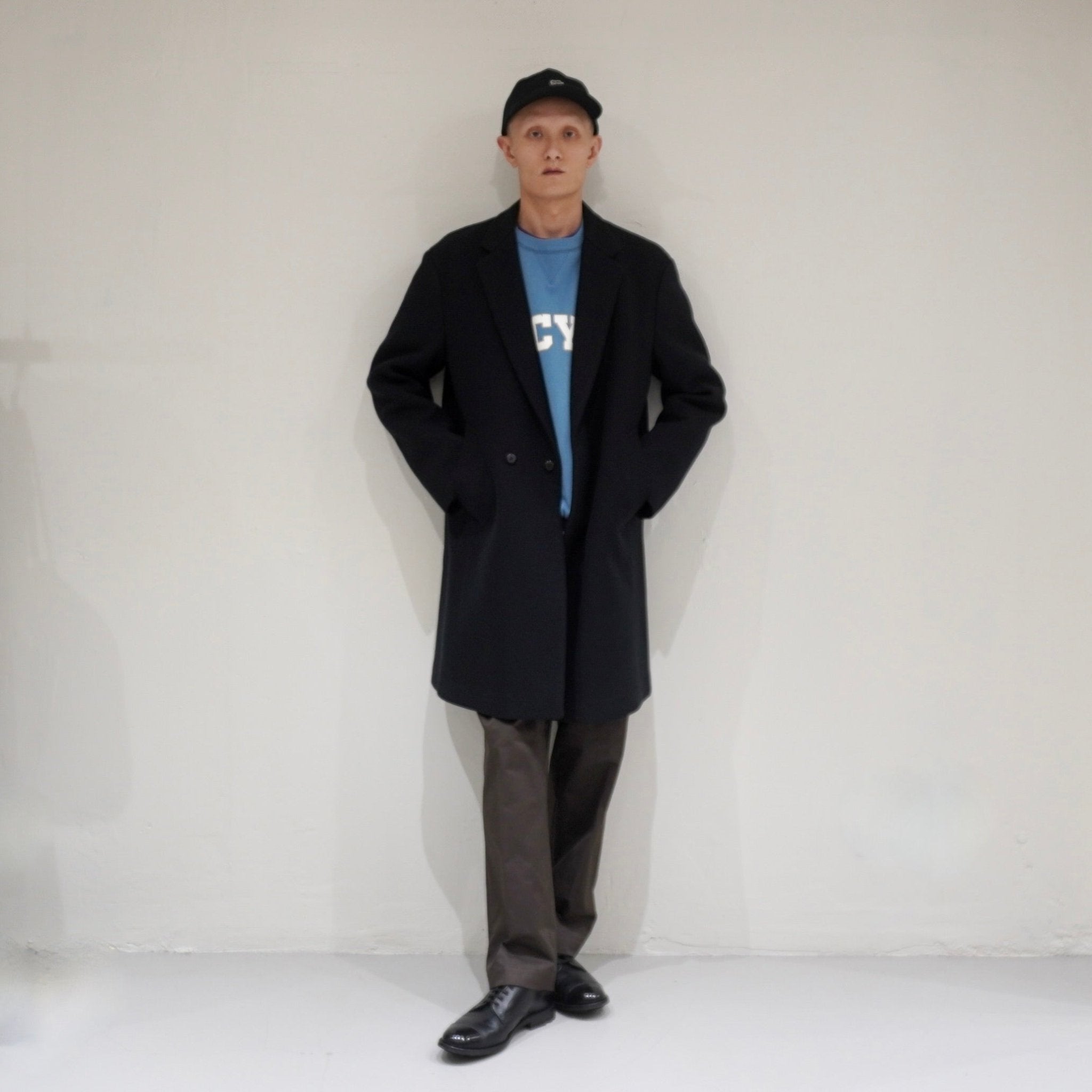 [SCYE BASICS] Super140'S Wool Melton Tailored Coat サイ スーパー140 ウールメルトン テーラード コート - apartir Online Store アパルティール セレクトショップ