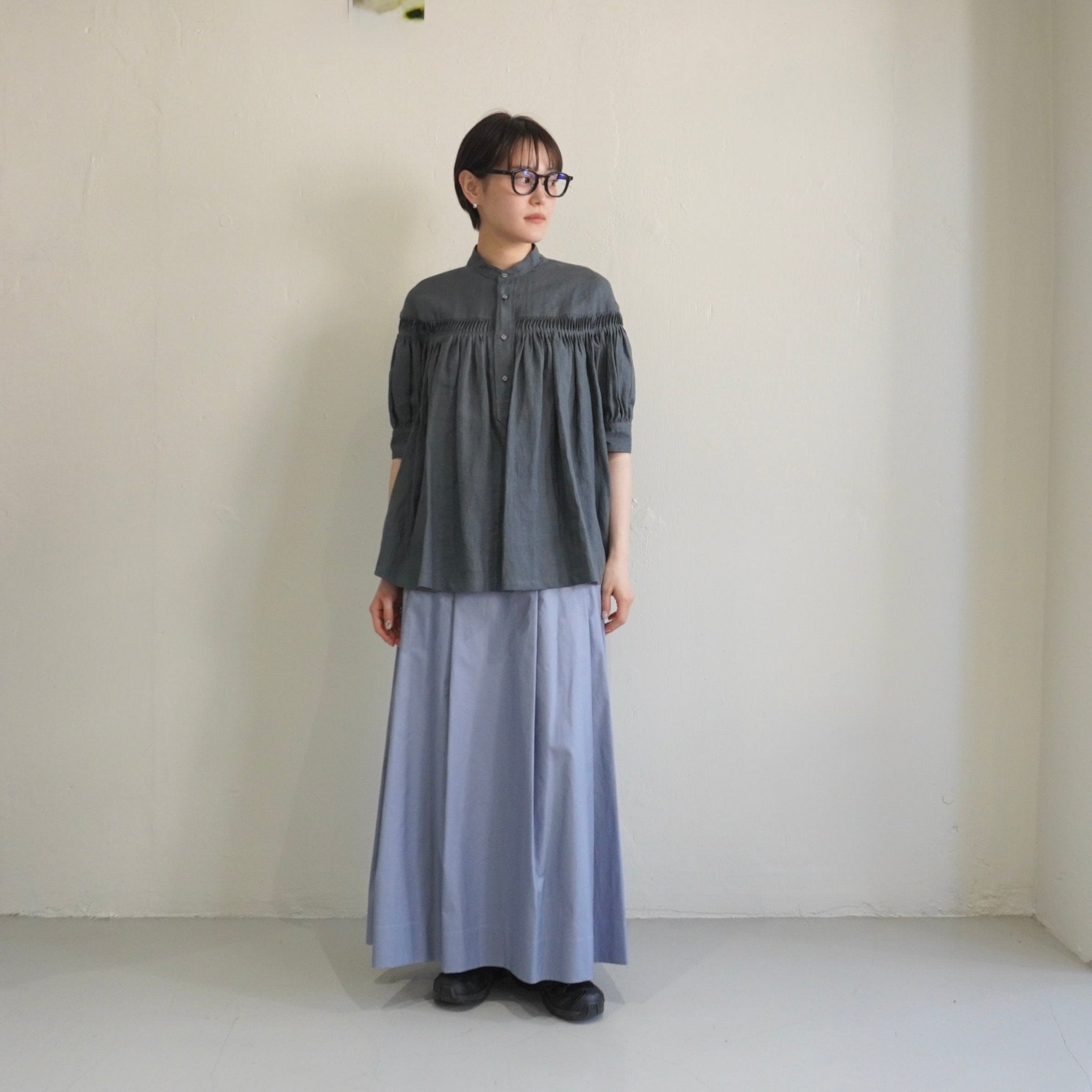 [Scye] SuvinGold 100/2ViyellaMaxiLengthSkirt サイ ヴィエラ マキシレングス スカート - apartir Online Store アパルティール セレクトショップ