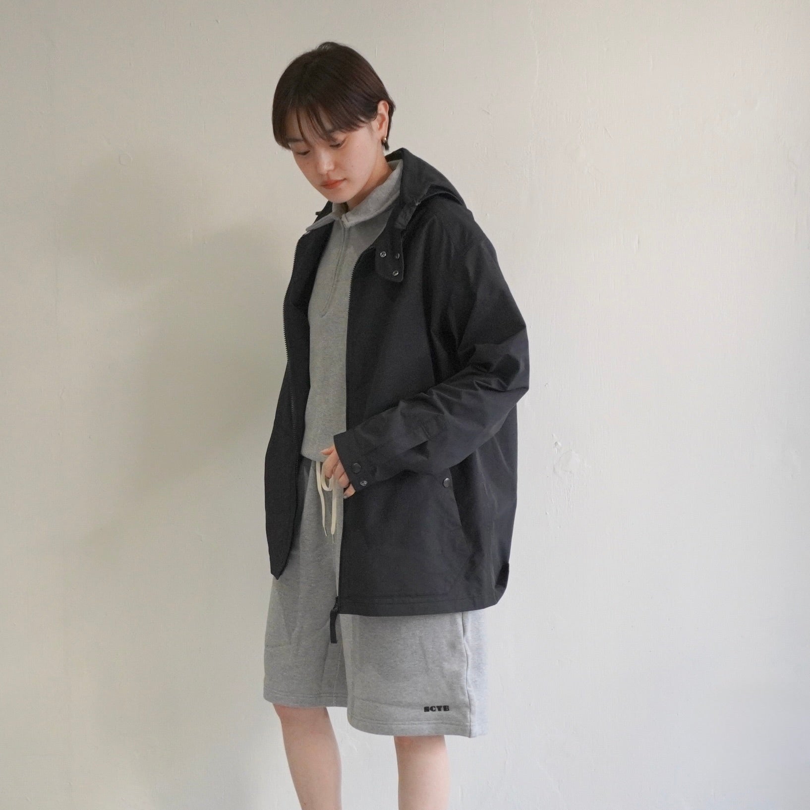 [SCYE] Womens Tubular Loop Back Terry Logo Half Zip Pullover 丸胴 ハーフジップ 半袖スウェットシャツ - apartir Online Store アパルティール セレクトショップ