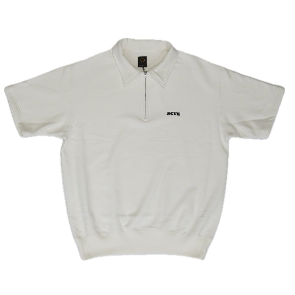 [SCYE] Womens Tubular Loop Back Terry Logo Half Zip Pullover 丸胴 ハーフジップ 半袖スウェットシャツ - apartir Online Store アパルティール セレクトショップ