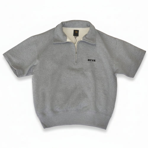 [SCYE] Womens Tubular Loop Back Terry Logo Half Zip Pullover 丸胴 ハーフジップ 半袖スウェットシャツ - apartir Online Store アパルティール セレクトショップ