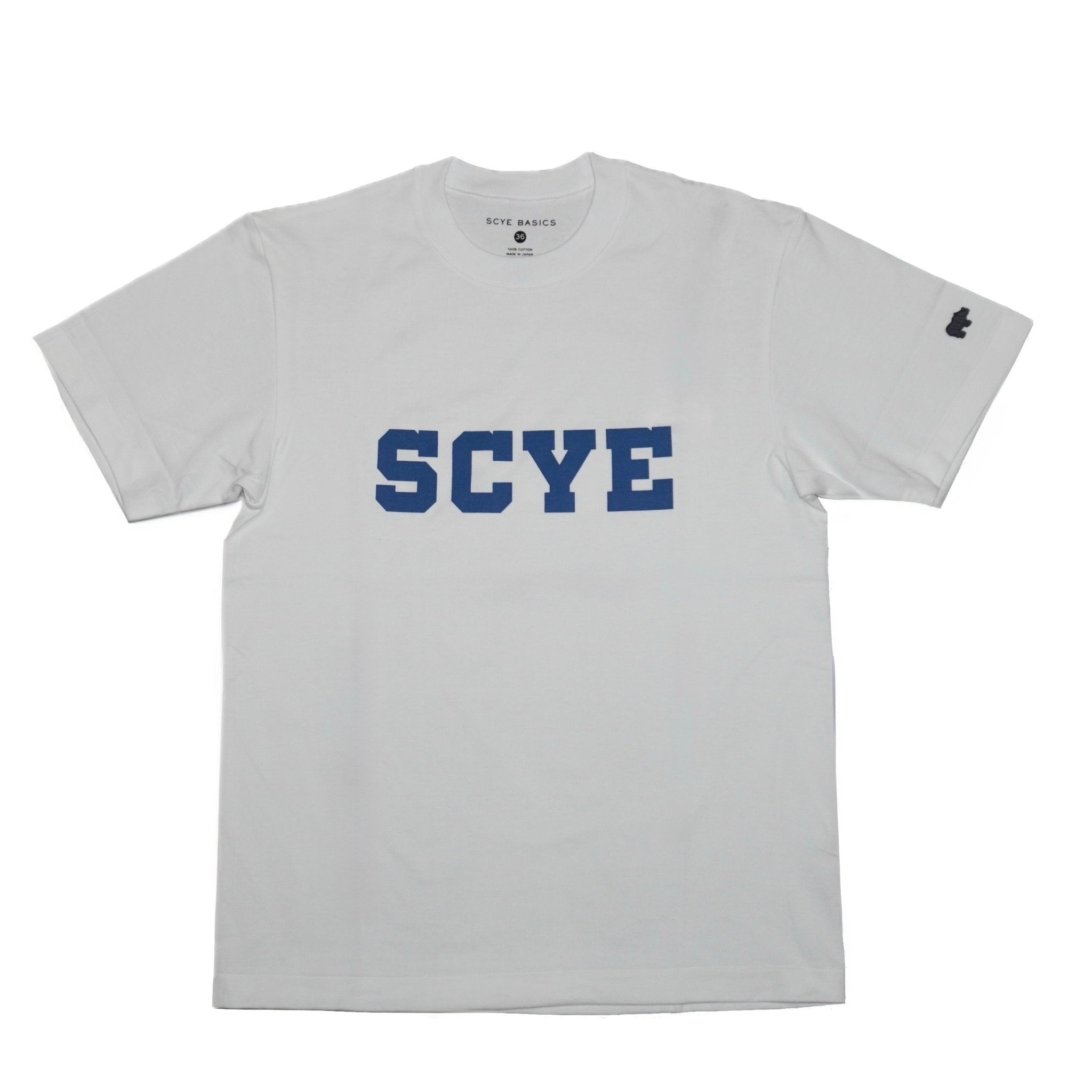 [SCYEBASICS] 30/2 Cotton Jersey College Logo T-Shirt サイベーシックス カレッジ ロゴ Tシャツ - apartir Online Store アパルティール セレクトショップ
