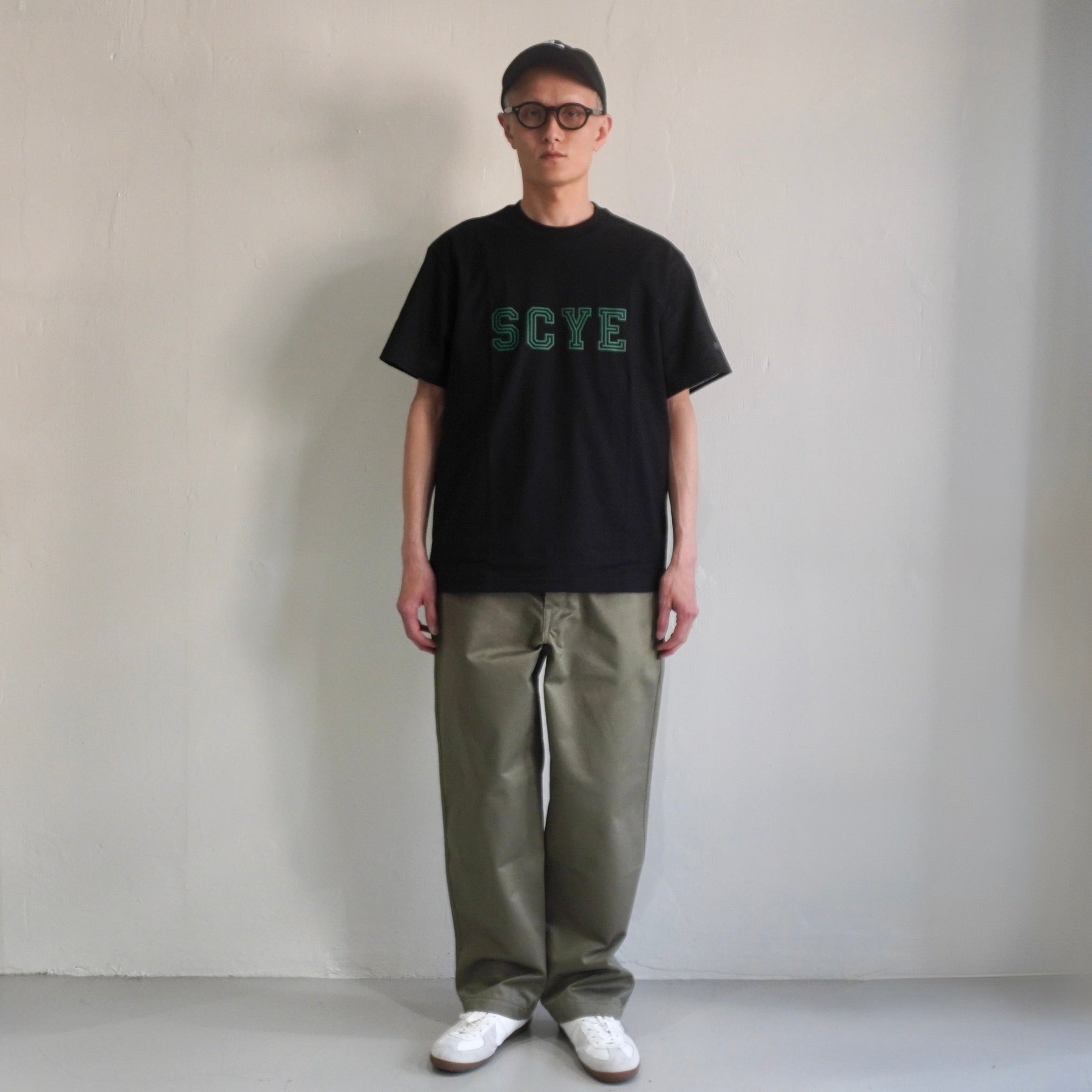 [SCYEBASICS] 30/2 Cotton Jersey College Logo T-Shirt サイベーシックス カレッジ ロゴ Tシャツ - apartir Online Store アパルティール セレクトショップ