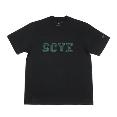 SCYEBASICS 30/2 Cotton Jersey College Logo T-Shirt