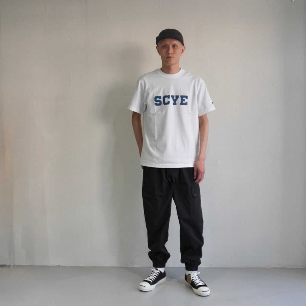 [SCYEBASICS] 30/2 Cotton Jersey College Logo T-Shirt サイベーシックス カレッジ ロゴ Tシャツ - apartir Online Store アパルティール セレクトショップ