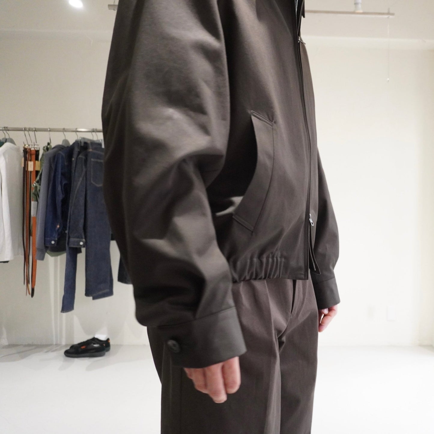 [SCYEBASICS] FINX COTTON Gaberdine Blouson Jacket フィンクスコットン ギャバジン ブルゾン - apartir Online Store アパルティール セレクトショップ