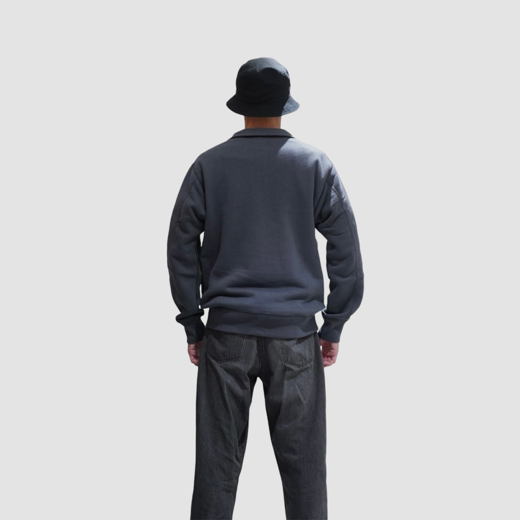 [SCYE BASICS] Fleece Back Jersey Half Zip Pullover サイベーシックス ハーフジップ プルオーバー - apartir Online Store アパルティール セレクトショップ