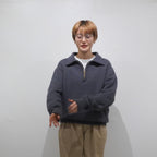 [SCYE BASICS] Fleece Back Jersey Half Zip Pullover サイベーシックス ハーフジップ プルオーバー - apartir Online Store アパルティール セレクトショップ