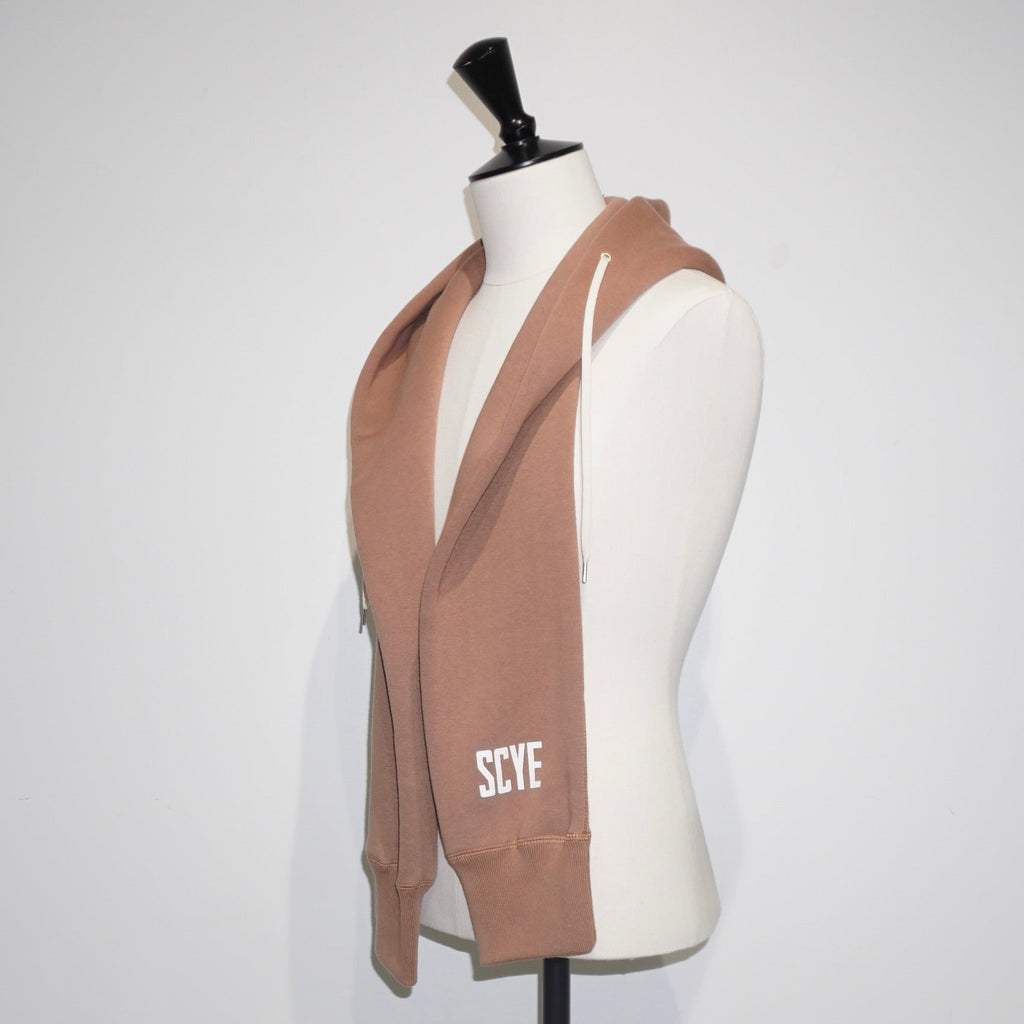 [SCYEBASICS] Fleece Back jersey Hooded Scarf サイベーシックス フリースバック フーデッド スカーフ - apartir Online Store アパルティール セレクトショップ