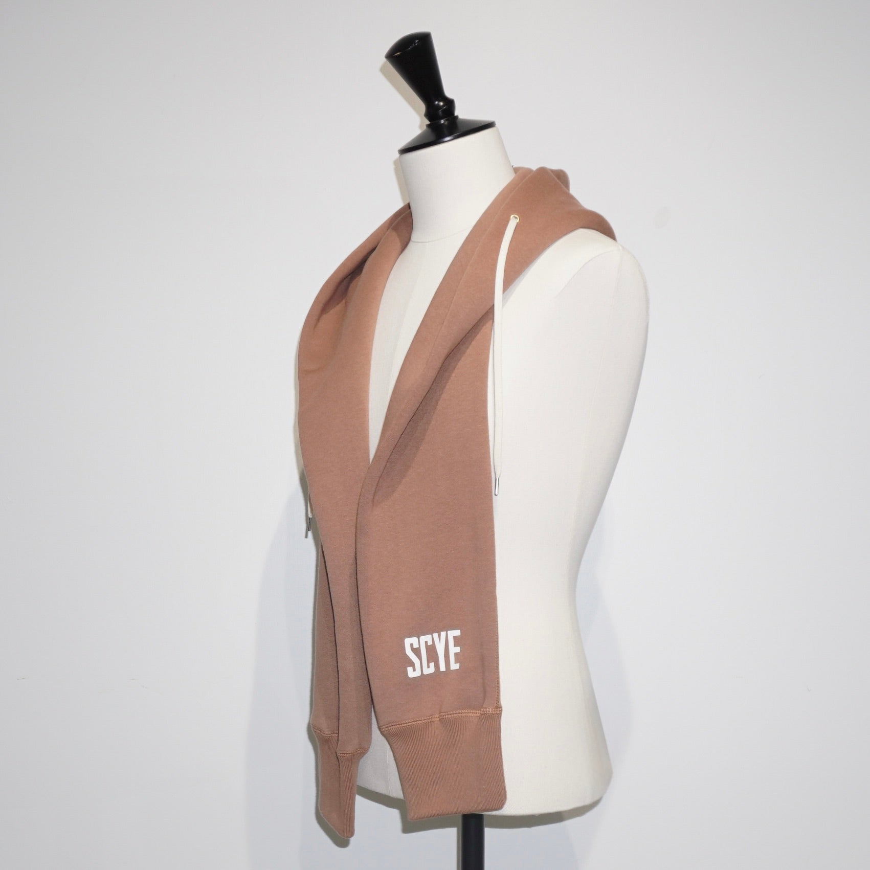 [SCYEBASICS] Fleece Back jersey Hooded Scarf サイベーシックス フリースバック フーデッド スカーフ - apartir Online Store アパルティール セレクトショップ