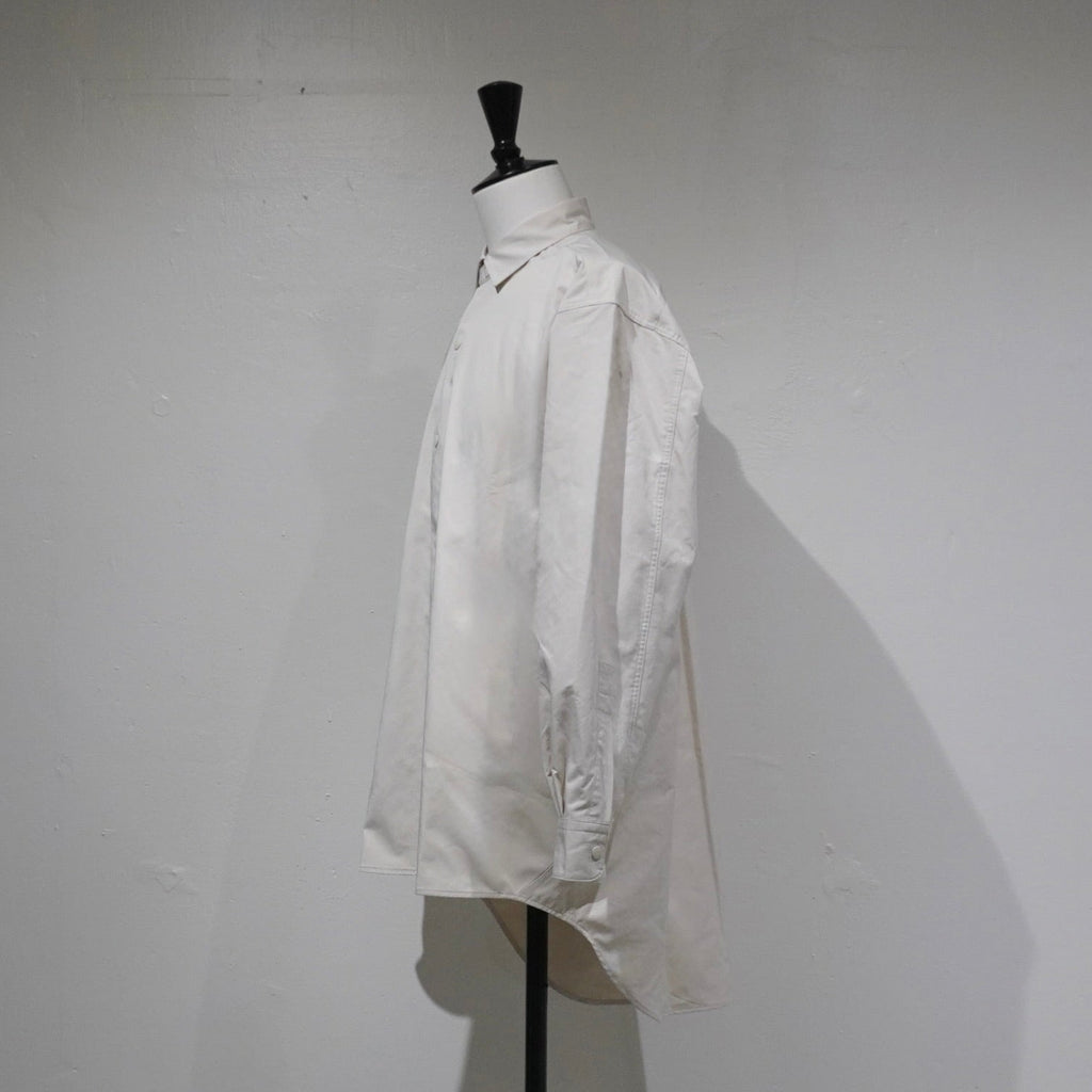 [SCYEBASICS] High Density Mil Cloth Snap Shirt - apartir Online Store アパルティール セレクトショップ