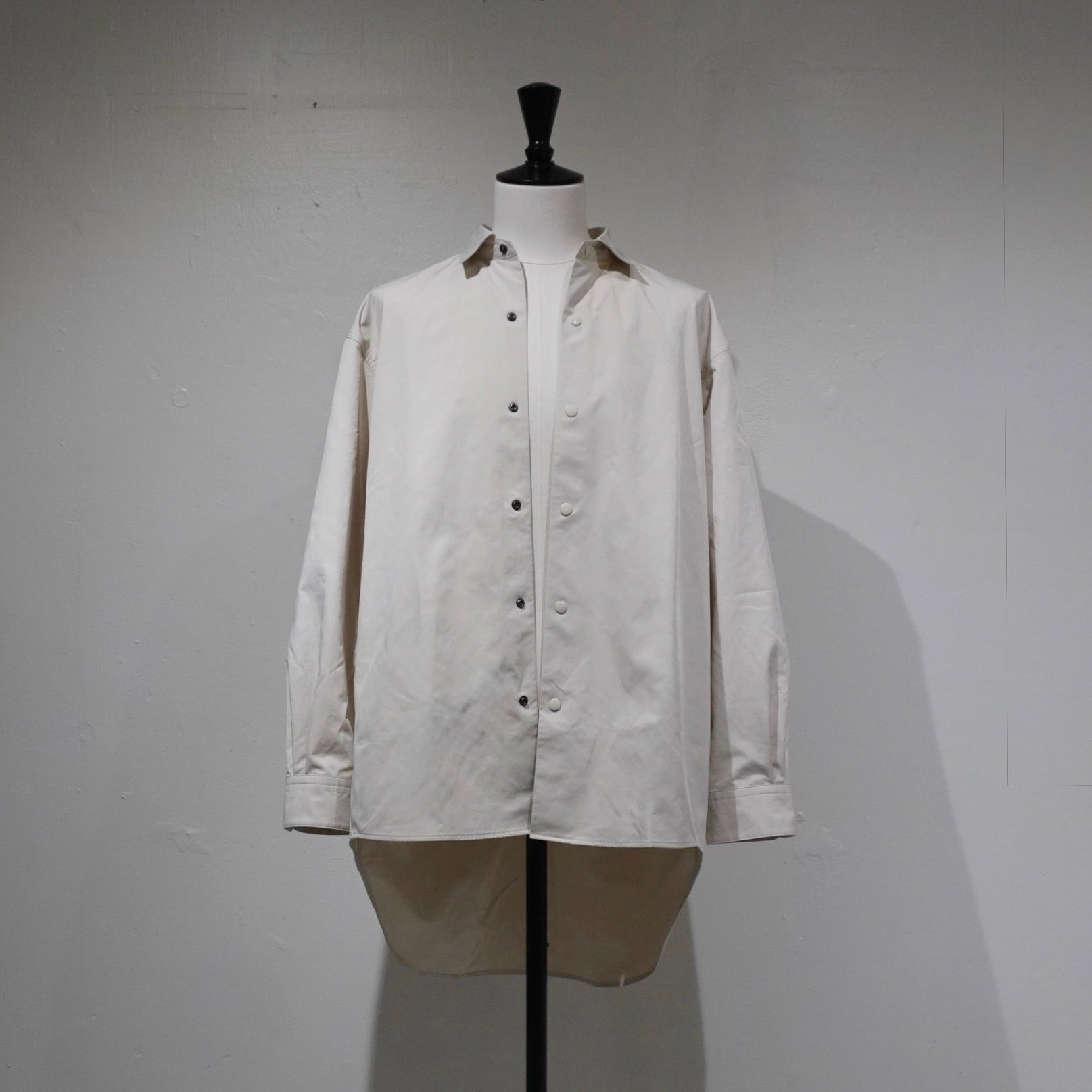 [SCYEBASICS] High Density Mil Cloth Snap Shirt - apartir Online Store アパルティール セレクトショップ