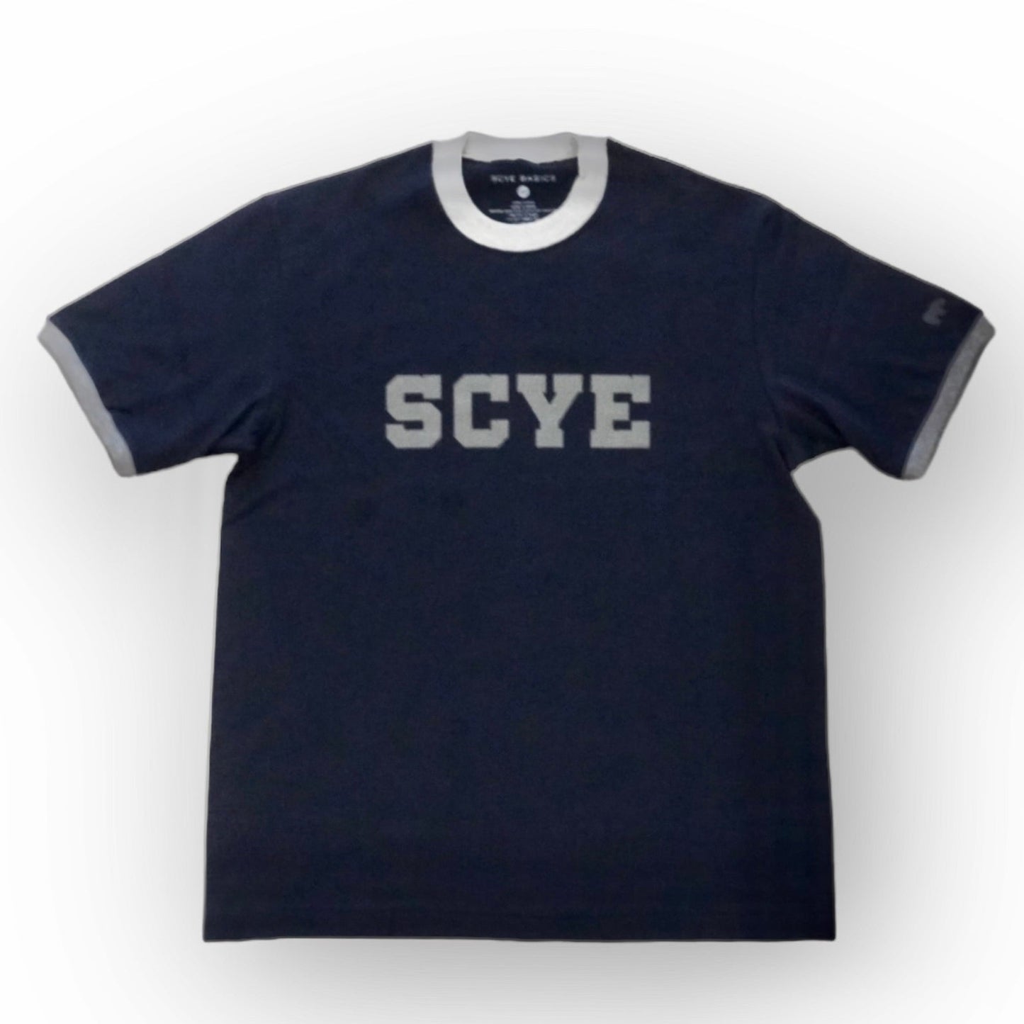 [SCYEBASICS] Logo - Flocked Ringer T - Shirt Tシャツ - #shop_name #アパルティール# #名古屋# #セレクトショップ#