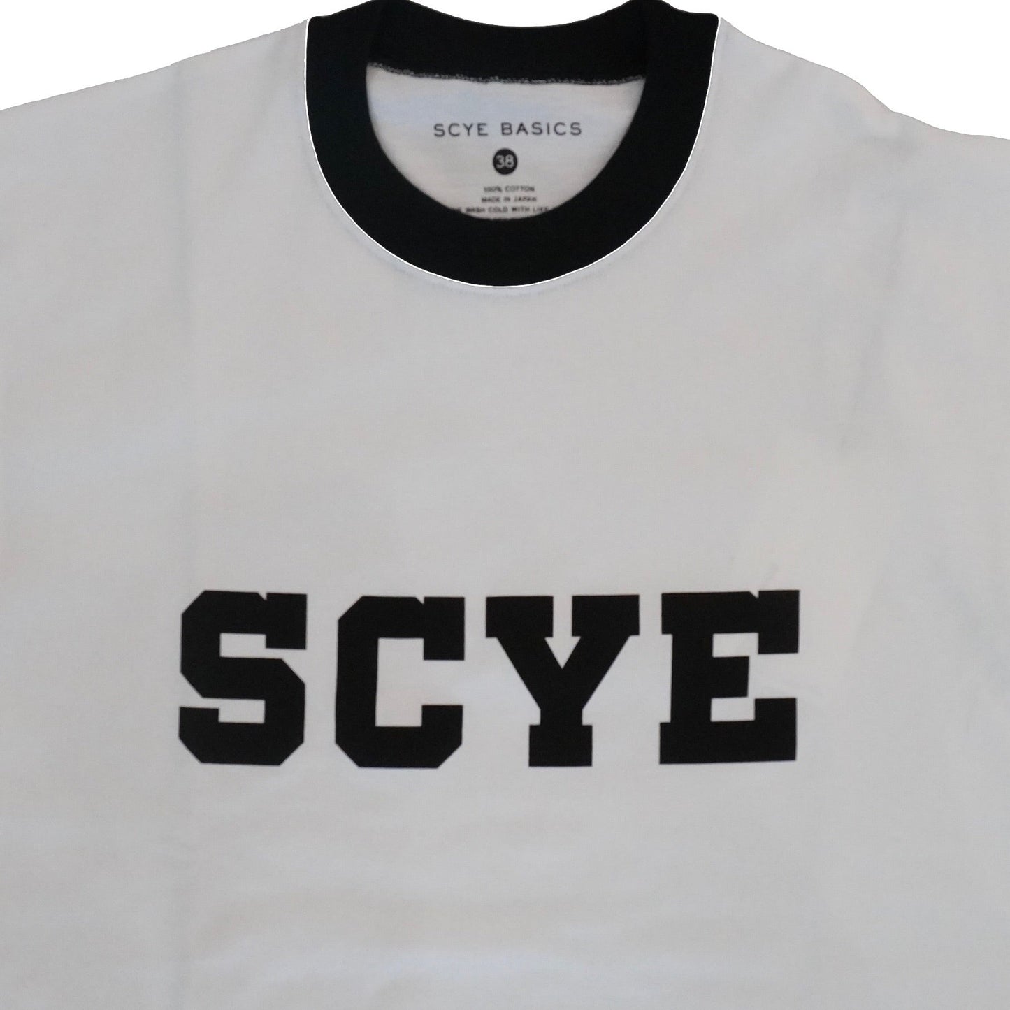 [SCYEBASICS] Logo - Flocked Ringer T - Shirt Tシャツ - #shop_name #アパルティール# #名古屋# #セレクトショップ#