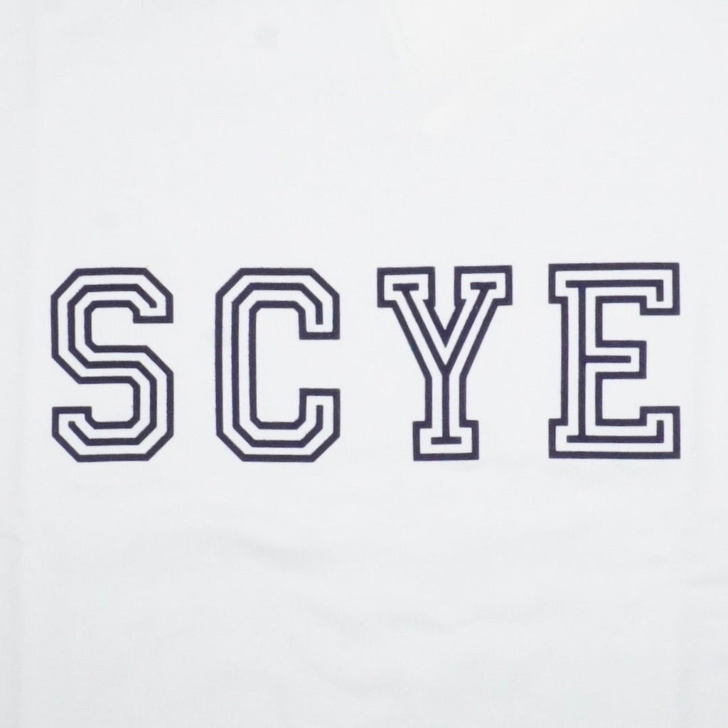 [SCYE BASICS] Logo - Flocked T-Shirt サイベーシックス ロゴ フロッキープリントTシャツ - apartir Online Store アパルティール セレクトショップ