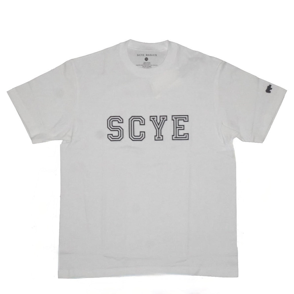 [SCYE BASICS] Logo - Flocked T-Shirt サイベーシックス ロゴ フロッキープリントTシャツ - apartir Online Store アパルティール セレクトショップ