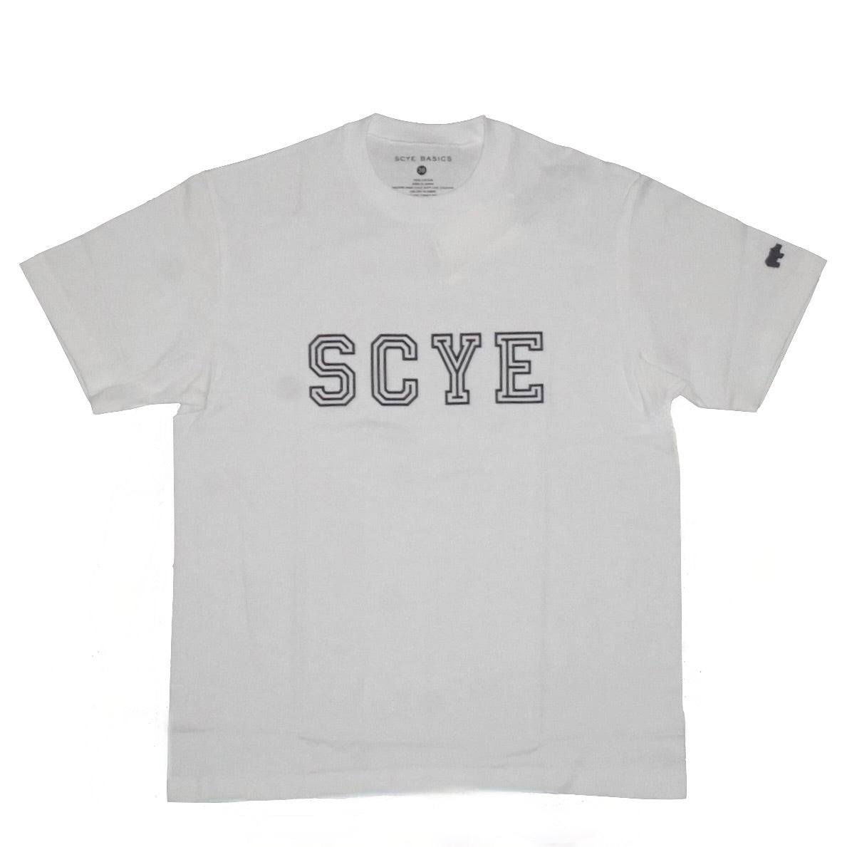 [SCYE BASICS] Logo - Flocked T-Shirt サイベーシックス ロゴ フロッキープリントTシャツ - apartir Online Store アパルティール セレクトショップ
