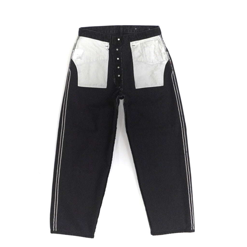 [SCYEBASICS] Selvedge Denim Baggy Jeans Black - apartir Online Store アパルティール セレクトショップ