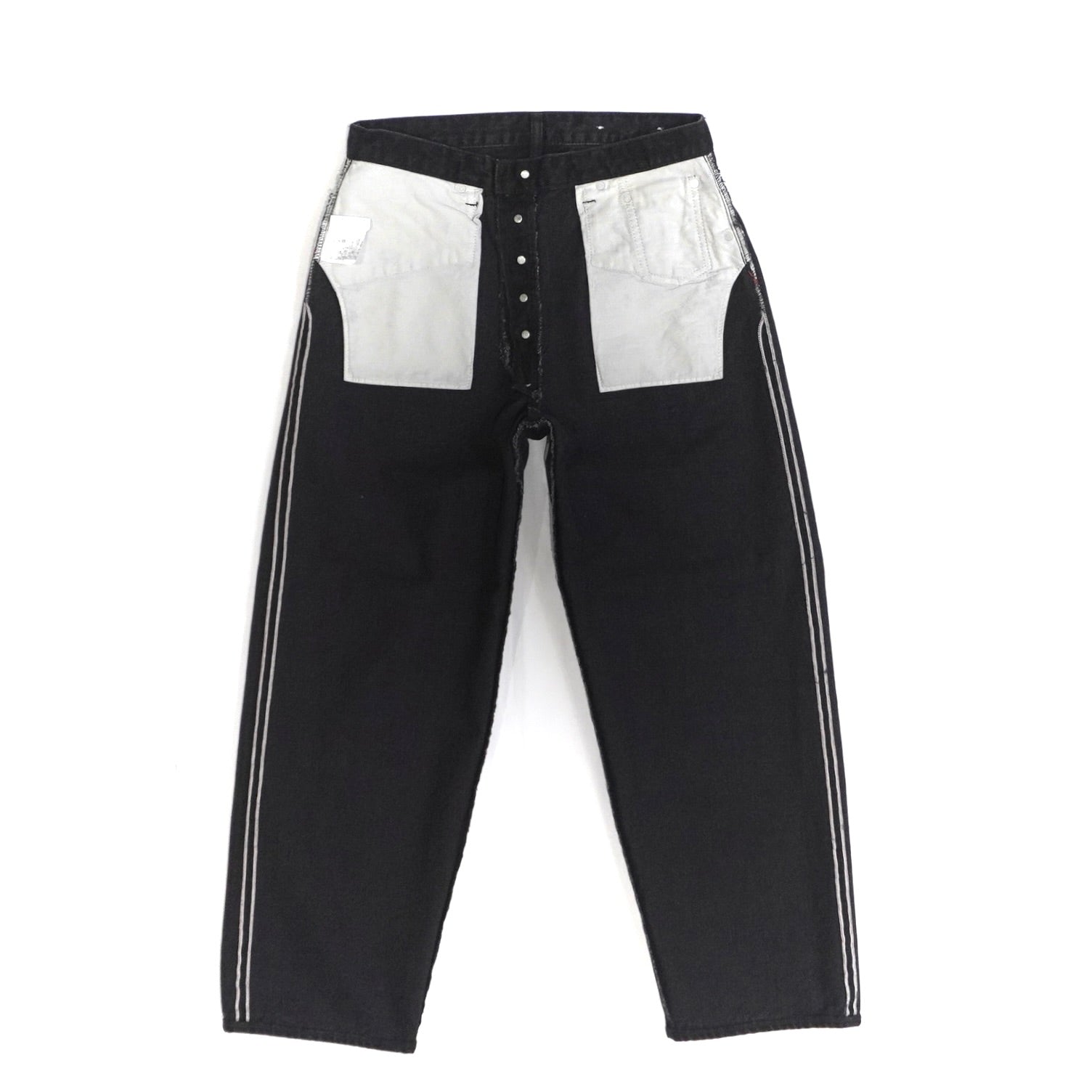 [SCYEBASICS] Selvedge Denim Baggy Jeans Black - apartir Online Store アパルティール セレクトショップ