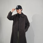 [SCYEBASICS] Shetland Herringbone Tweed Balmacaan Coat サイ シェットランド ヘリンボーン バルマカーンコート - apartir Online Store アパルティール セレクトショップ