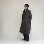 [SCYEBASICS] Shetland Herringbone Tweed Balmacaan Coat サイ シェットランド ヘリンボーン バルマカーンコート - apartir Online Store アパルティール セレクトショップ