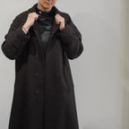 [SCYEBASICS] Shetland Herringbone Tweed Balmacaan Coat サイ シェットランド ヘリンボーン バルマカーンコート - apartir Online Store アパルティール セレクトショップ