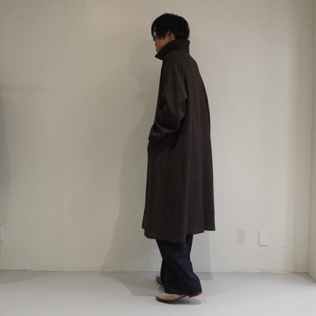 [SCYEBASICS] Shetland Herringbone Tweed Balmacaan Coat サイ シェットランド ヘリンボーン バルマカーンコート - apartir Online Store アパルティール セレクトショップ