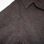 [SCYEBASICS] Shetland Herringbone Tweed Balmacaan Coat サイ シェットランド ヘリンボーン バルマカーンコート - apartir Online Store アパルティール セレクトショップ