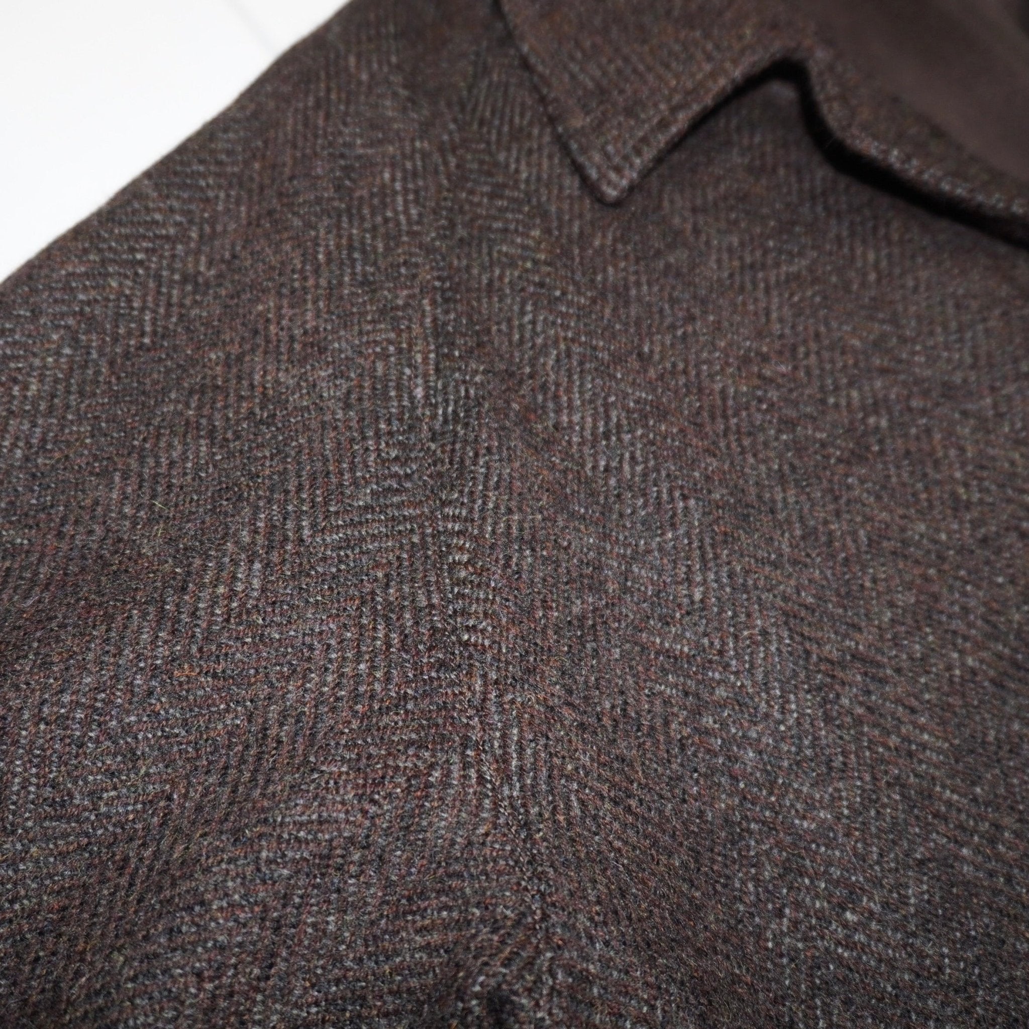 [SCYEBASICS] Shetland Herringbone Tweed Balmacaan Coat サイ シェットランド ヘリンボーン バルマカーンコート - apartir Online Store アパルティール セレクトショップ
