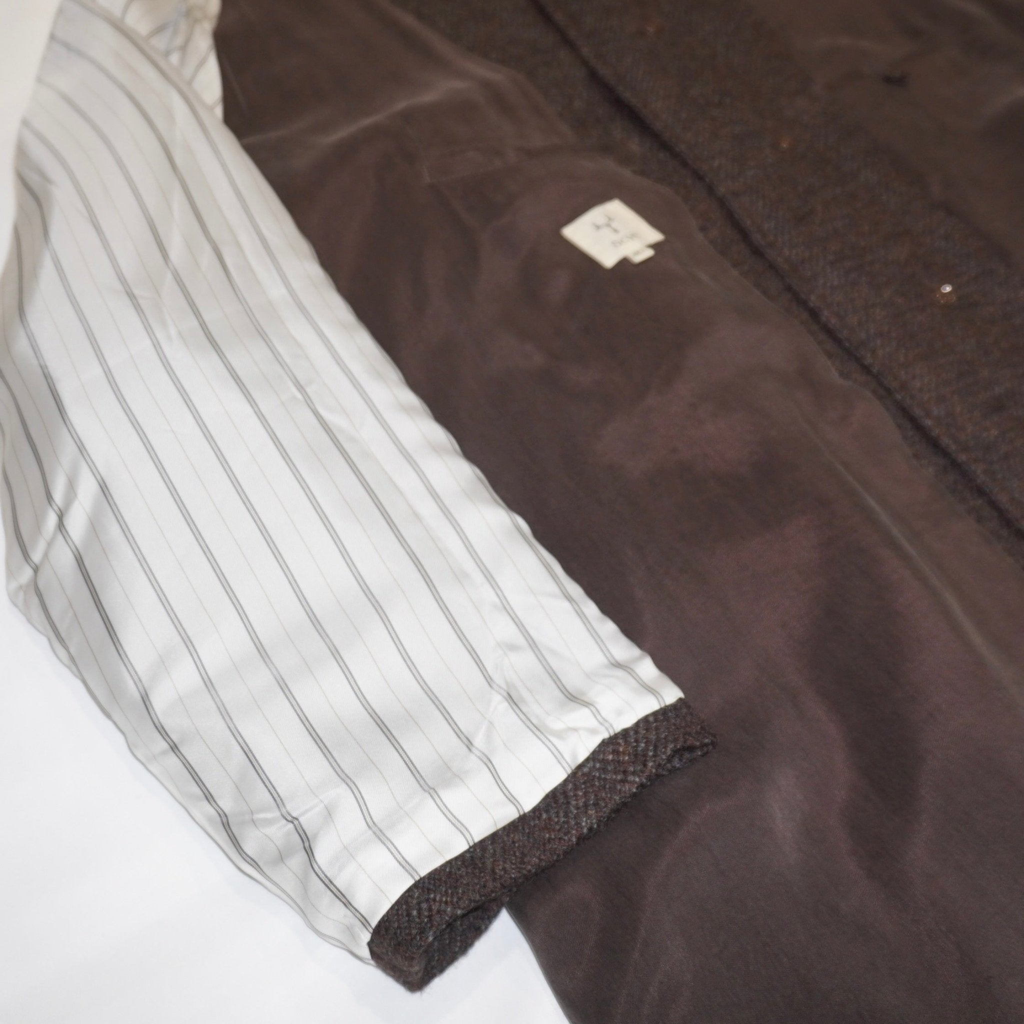 [SCYEBASICS] Shetland Herringbone Tweed Balmacaan Coat サイ シェットランド ヘリンボーン バルマカーンコート - apartir Online Store アパルティール セレクトショップ