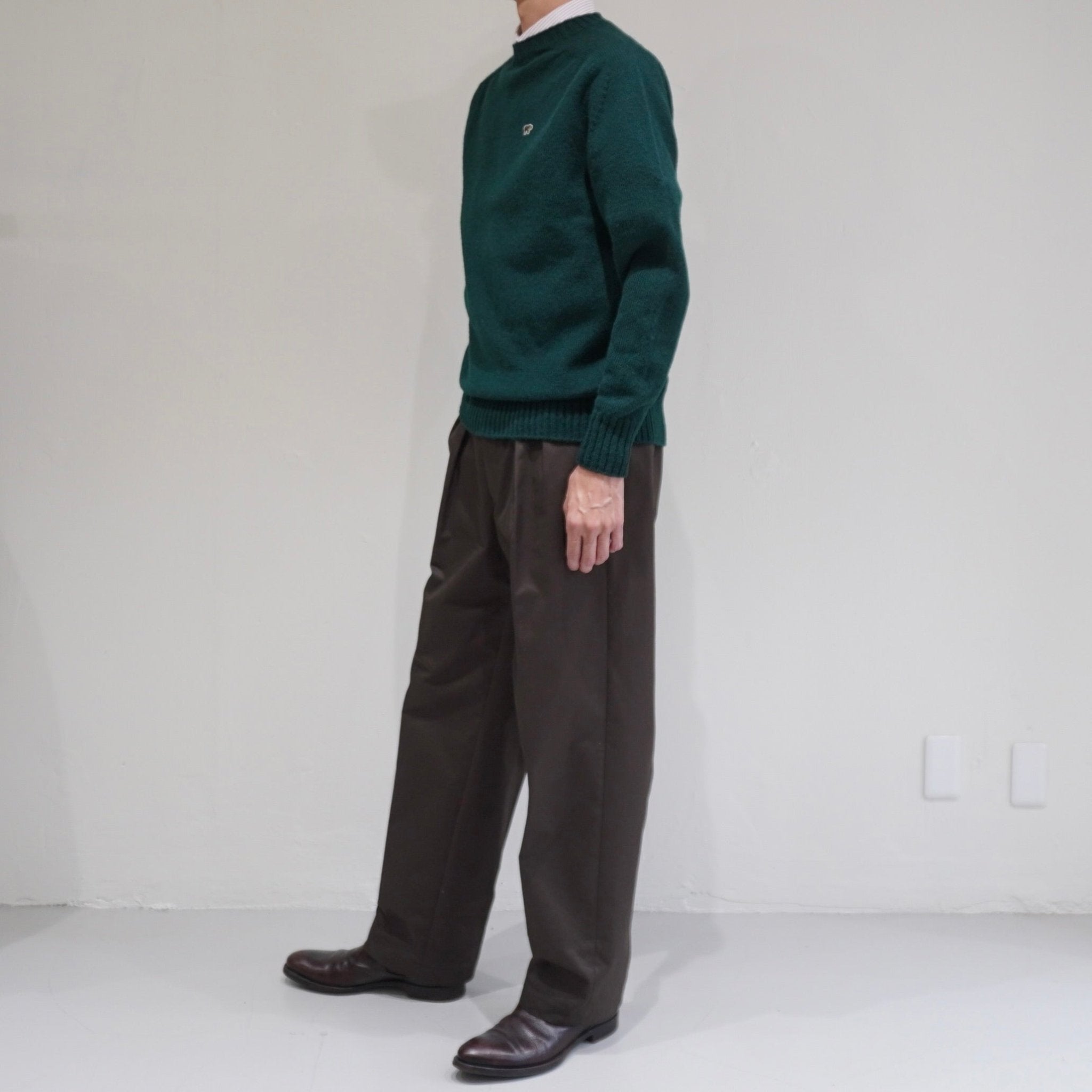 [SCYE BASICS] Shetland Wool Crew Neck Sweater サイベーシックス シェットランド クルーネック セーター - apartir Online Store アパルティール セレクトショップ