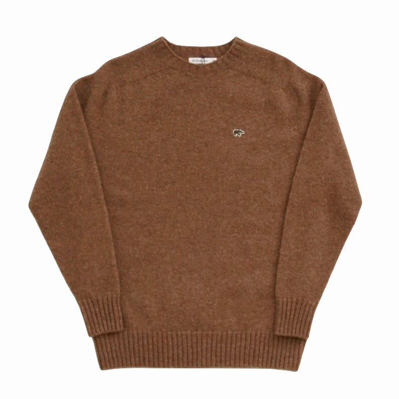 [SCYE BASICS] Shetland Wool Crew Neck Sweater サイベーシックス シェットランド クルーネック セーター - apartir Online Store アパルティール セレクトショップ