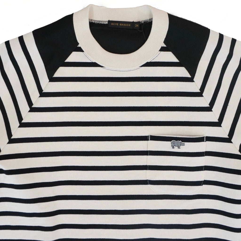 [SCYE BASICS] Striped Jersey Paneled T-Shirt サイベーシックス ボーダーTシャツ - apartir Online Store アパルティール セレクトショップ