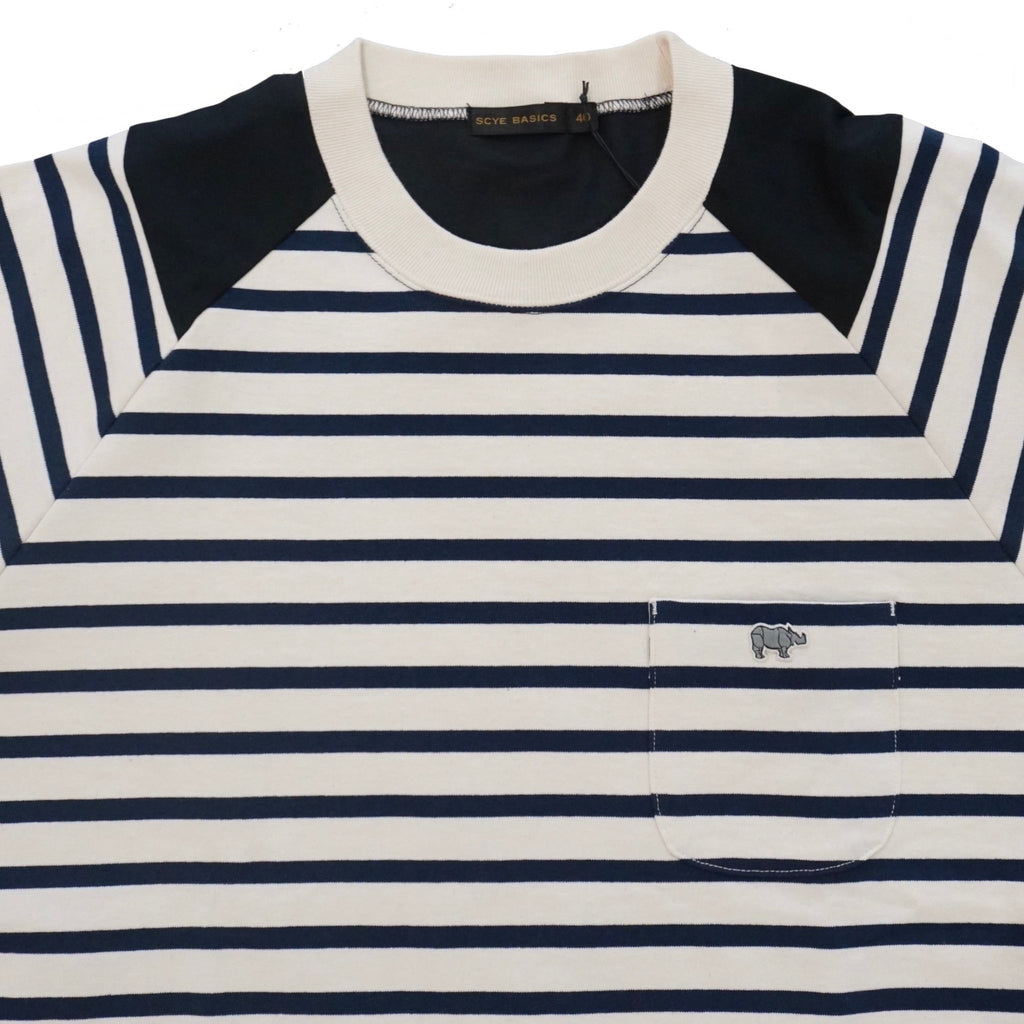 [SCYE BASICS] Striped Jersey Paneled T-Shirt サイベーシックス ボーダーTシャツ - apartir Online Store アパルティール セレクトショップ