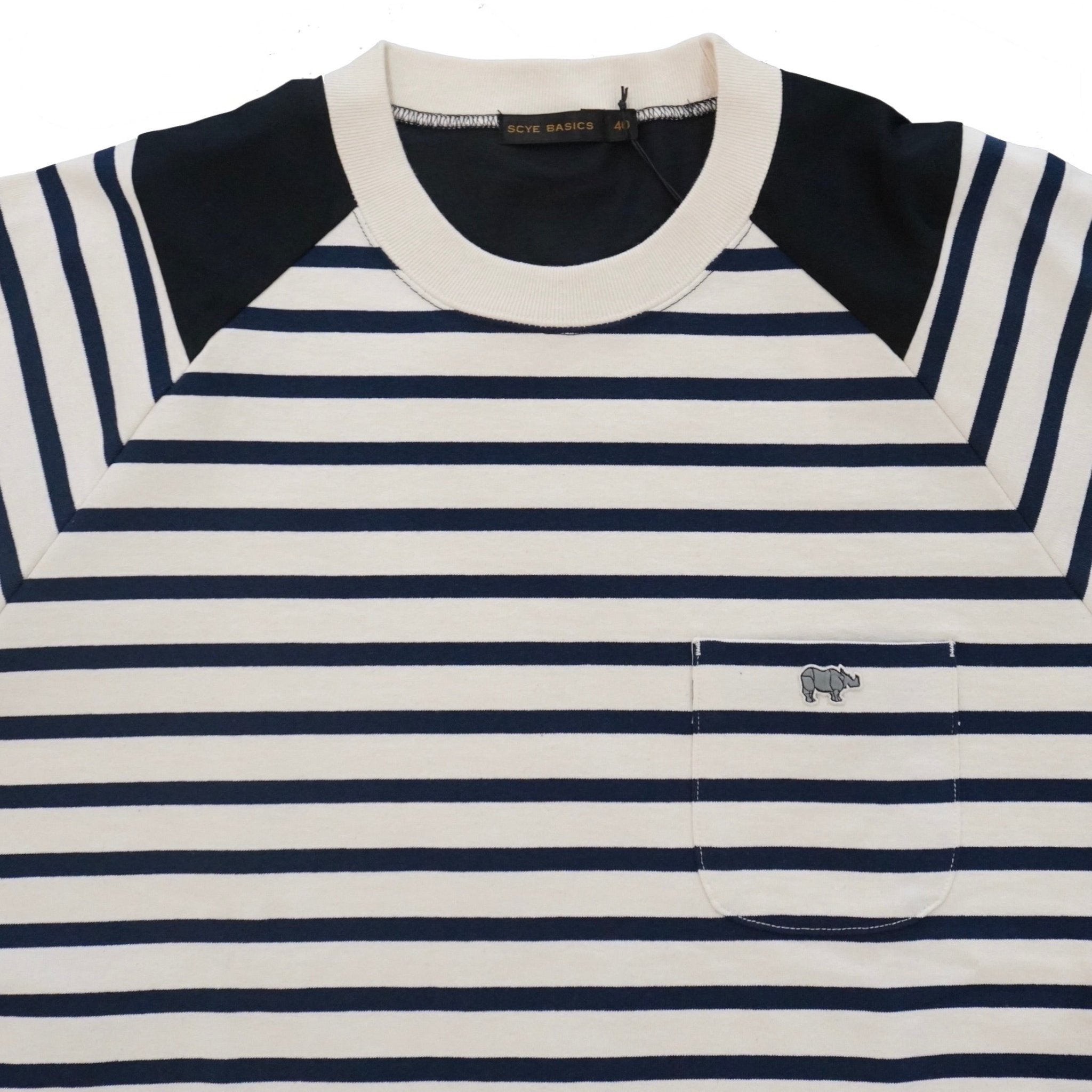 [SCYE BASICS] Striped Jersey Paneled T-Shirt サイベーシックス ボーダーTシャツ - apartir Online Store アパルティール セレクトショップ