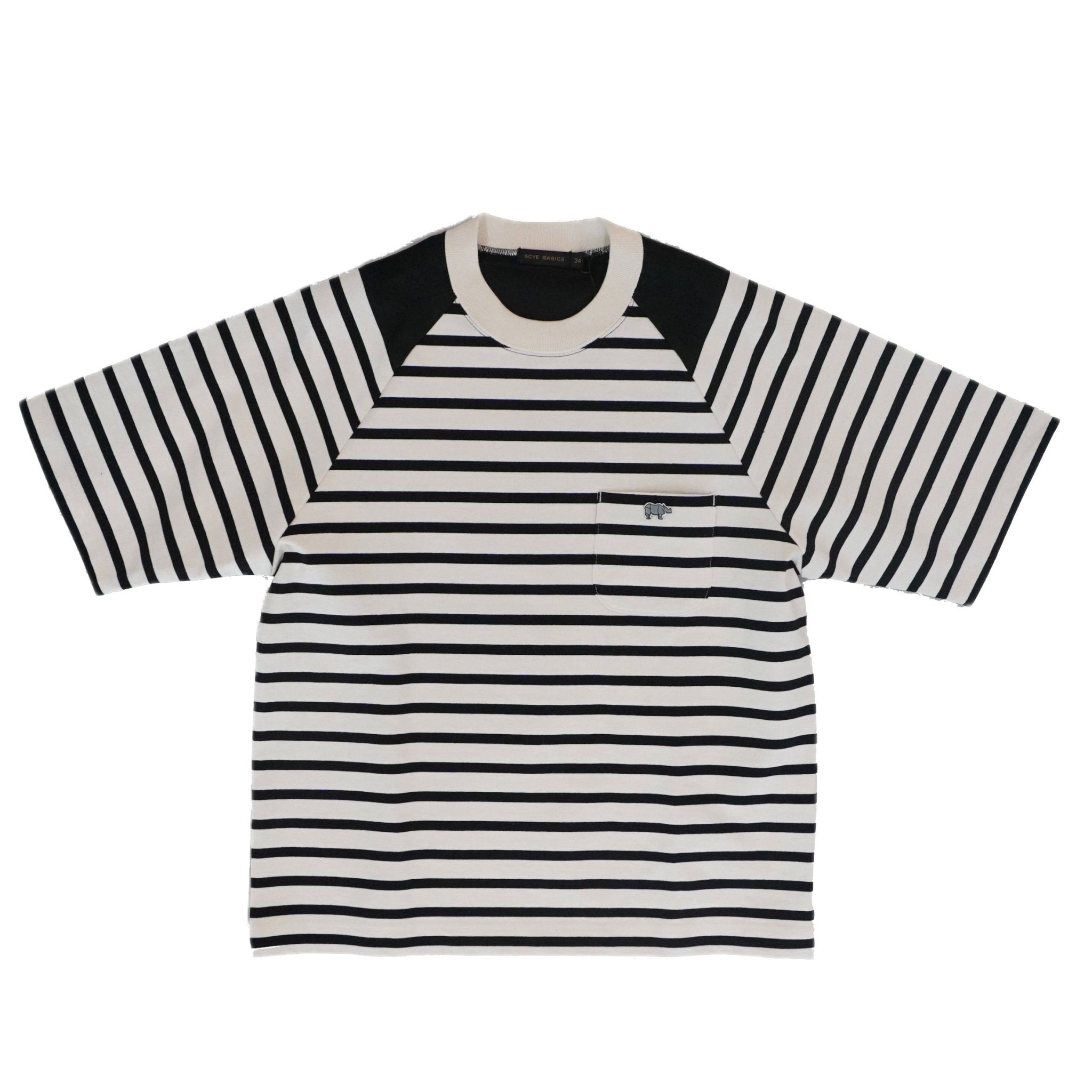 [SCYE BASICS] Striped Jersey Paneled T-Shirt サイベーシックス ボーダーTシャツ - apartir Online Store アパルティール セレクトショップ