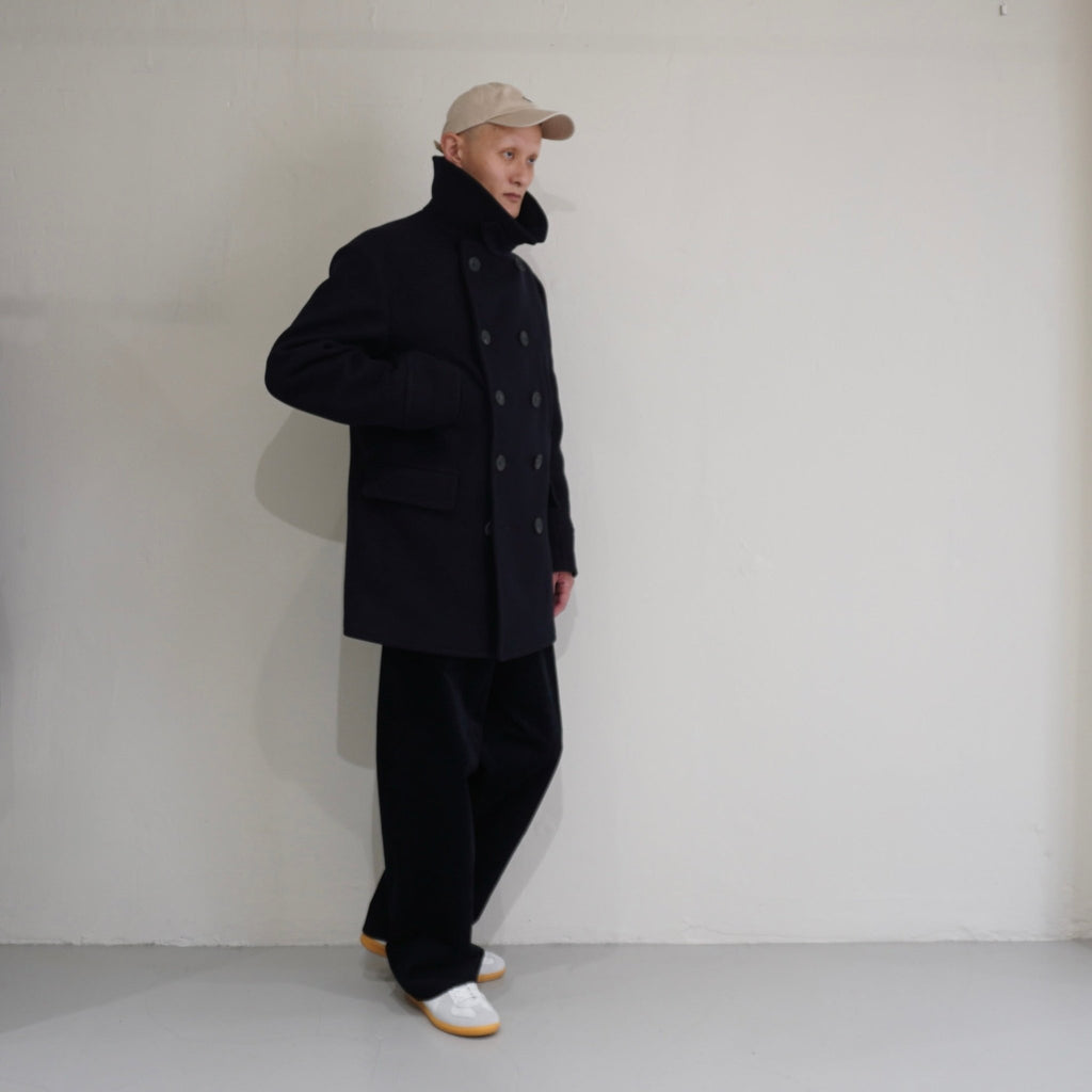[SCYEBASICS] Wool Cashmere Melton Peacoat - apartir Online Store アパルティール セレクトショップ