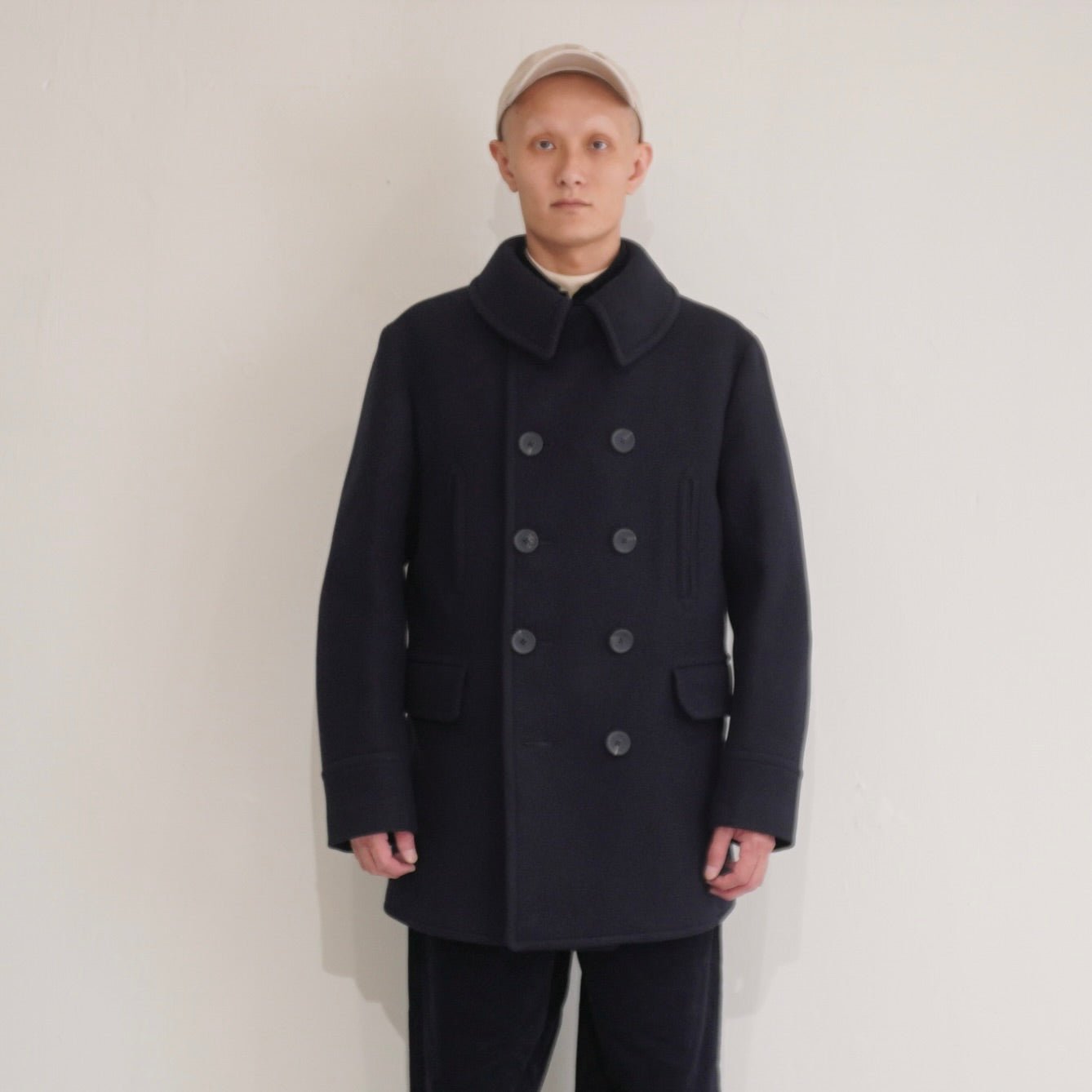 [SCYEBASICS] Wool Cashmere Melton Peacoat - apartir Online Store アパルティール セレクトショップ