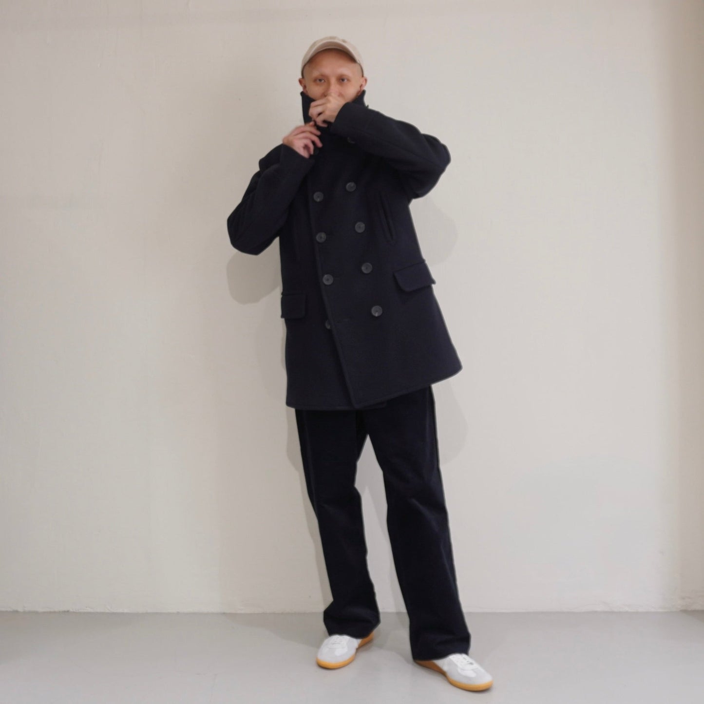 [SCYEBASICS] Wool Cashmere Melton Peacoat - apartir Online Store アパルティール セレクトショップ