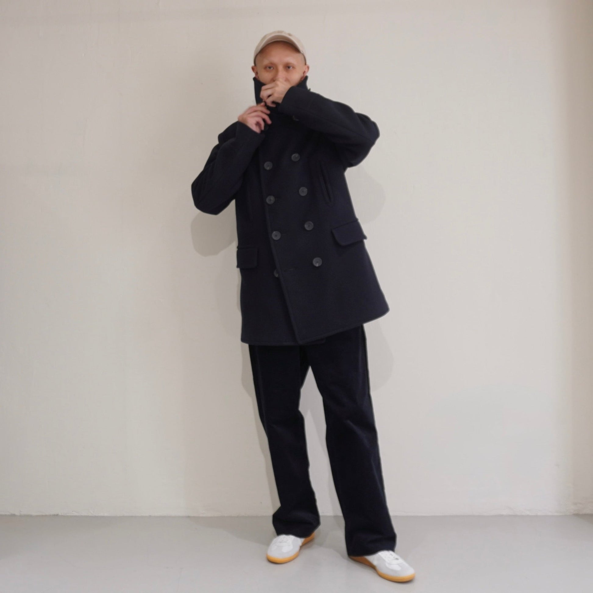 [SCYEBASICS] Wool Cashmere Melton Peacoat - apartir Online Store アパルティール セレクトショップ