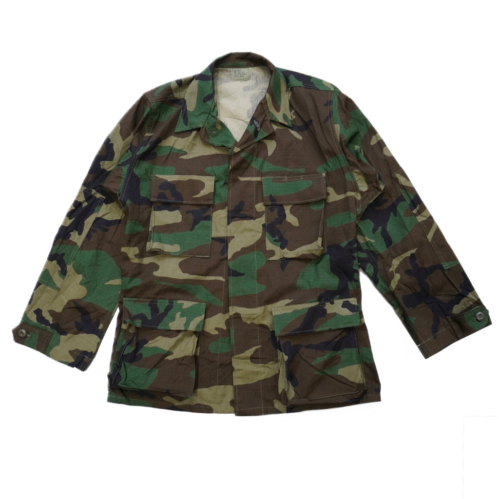 [US ARMY] Deadstock Rip - Stop Fatigue Shirt - デッドストック 米軍 BDU WOODLAND CAMO 中期型 - apartir Online Store アパルティール セレクトショップ
